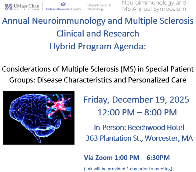 Annual Neuroimmunology and Multiple Sclerosis Clinical and Research Hybrid Program Banner